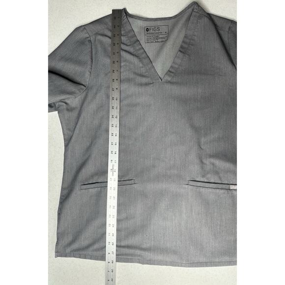 FIGS Scrub Top Womens XL Casma Technical Collection Graphite Gray Uniform Work - Picture 7 of 7